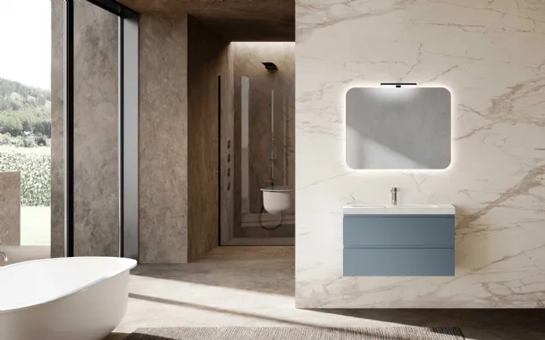 Bathroom Furniture Block Square Evo C37 by Azzurra.