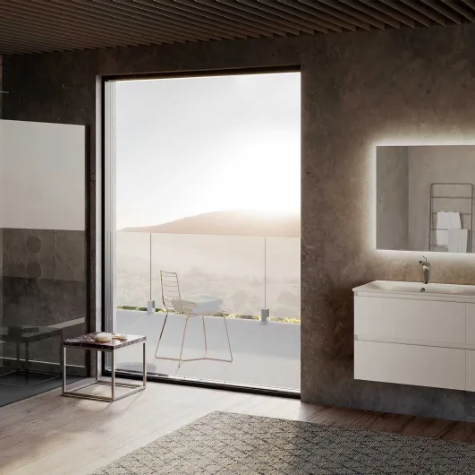 Suspended bathroom cabinet Block System Picasso C30 by Baxar