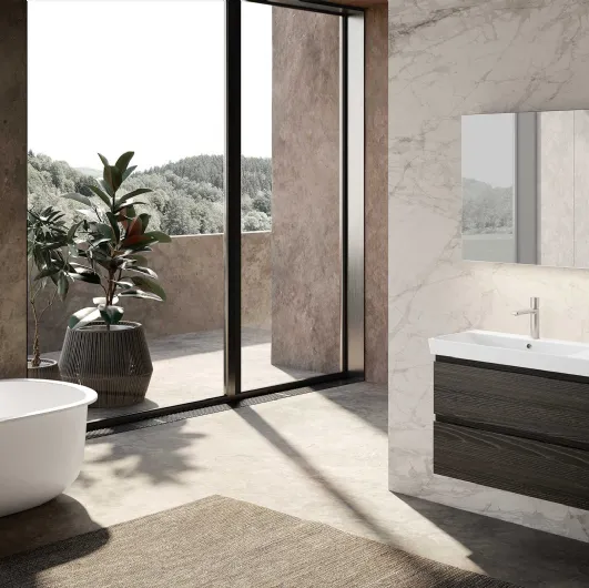 Suspended Bathroom Unit Block System Set-Up C35 by Baxar