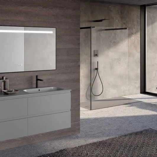 Suspended Bathroom Cabinet Block System Slim C31 by Baxar.