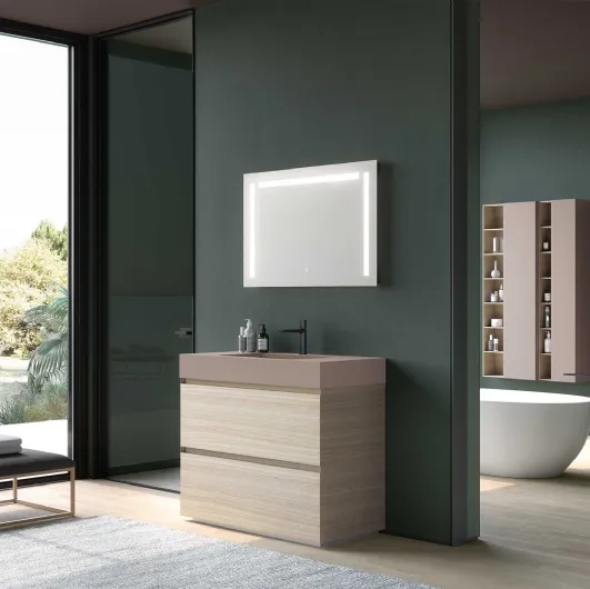 Bathroom furniture Block System Syntesi Box C24 by Baxar.
