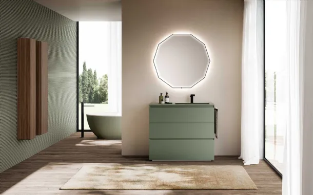 Bathroom Cabinet Block System Syntesi C22 by Baxar