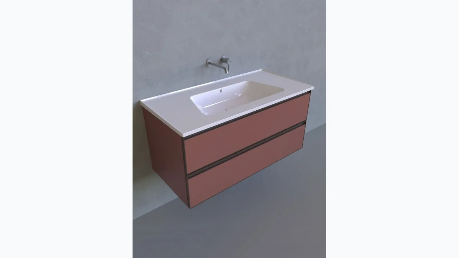 Bloom 105 bathroom vanity unit by Flaminia