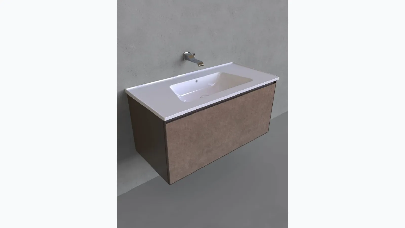 Bloom 105 Bathroom Vanity Unit by Flaminia