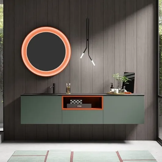 Suspended Bathroom Cabinet Cartabianca 00 by Cerasa