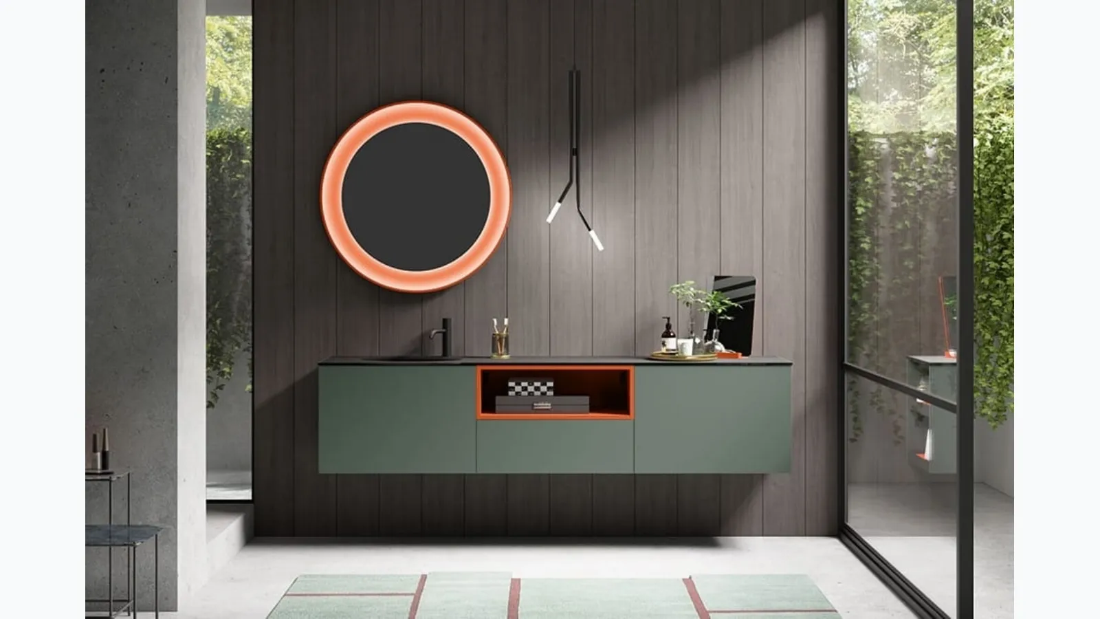 Suspended Bathroom Cabinet Cartabianca 00 by Cerasa