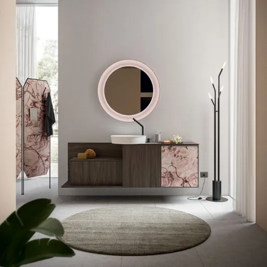 Suspended Bathroom Vanity Cartabianca 04 by Cerasa