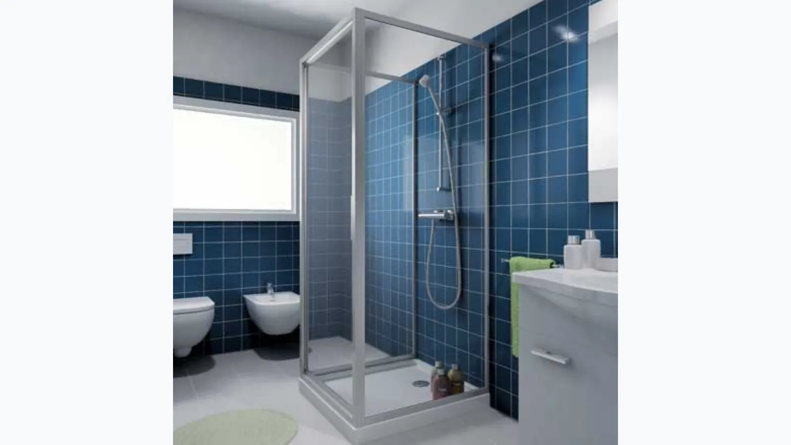 Classic swing shower door by Megius