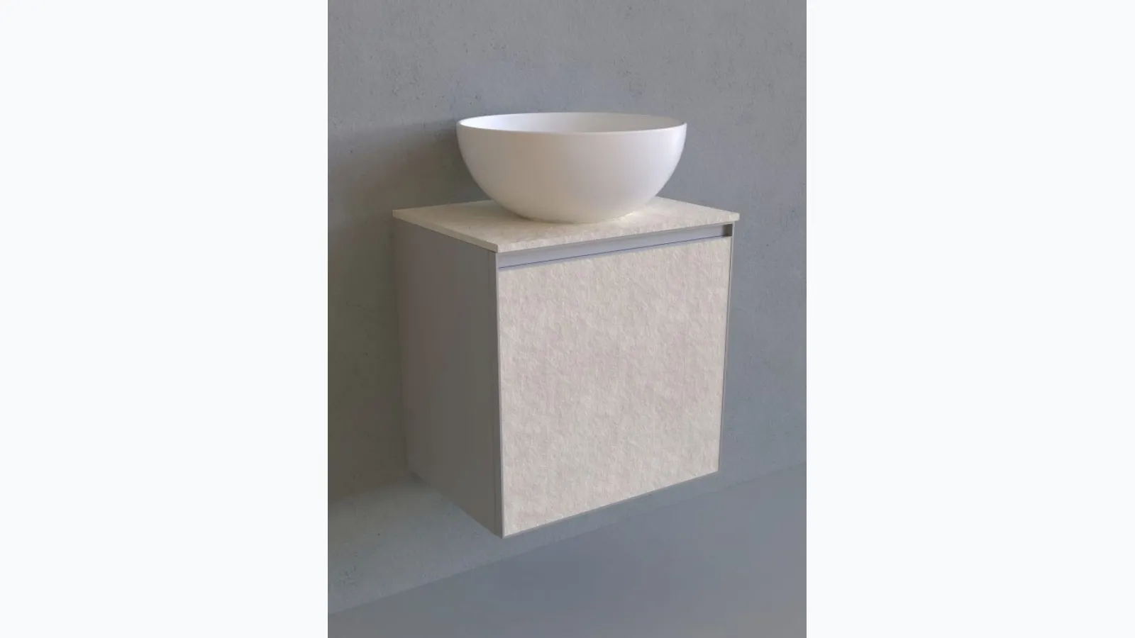 Suspended bathroom unit Cubika 37 cm by Flaminia 50