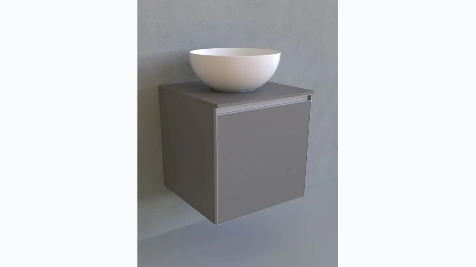 Wall hung bathroom vanity Cubika 37 cm 50 by Flaminia