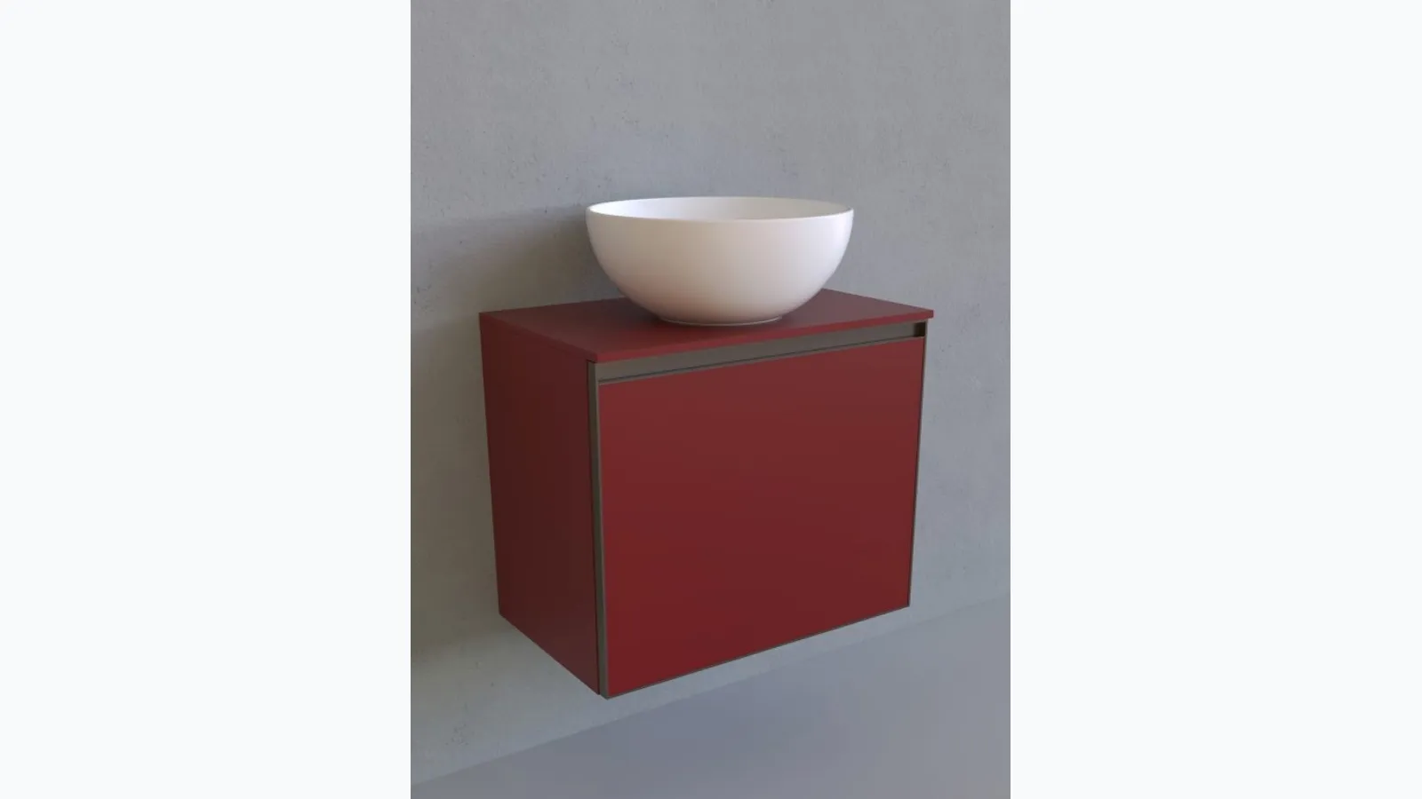 Cubika 37 cm 60 suspended bathroom unit by Flaminia