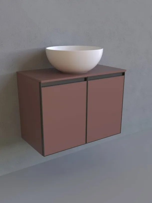 Suspended Bathroom Vanity Cubika 37 cm 70 by Flaminia