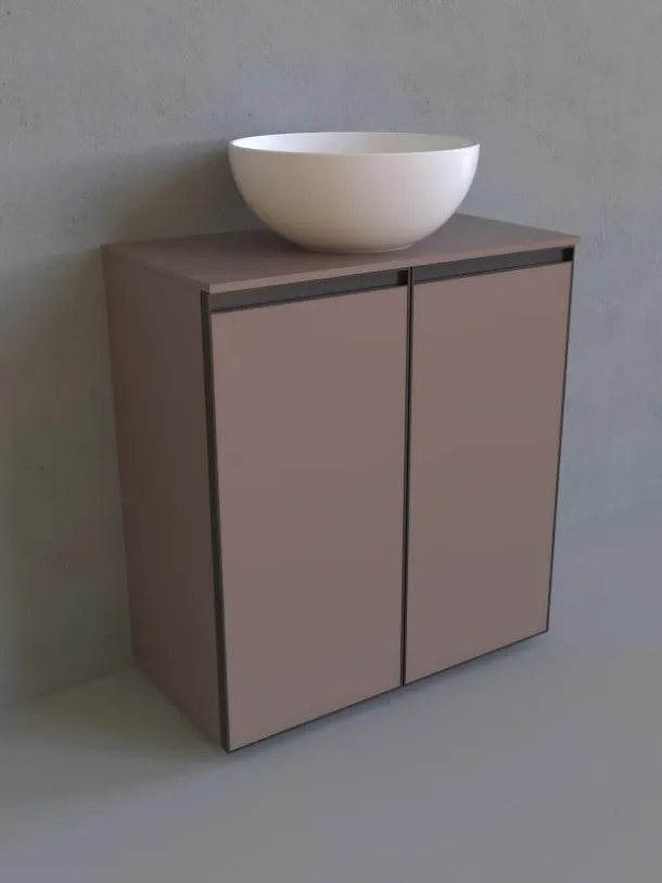Bathroom cabinet Cubika 37 cm by Flaminia