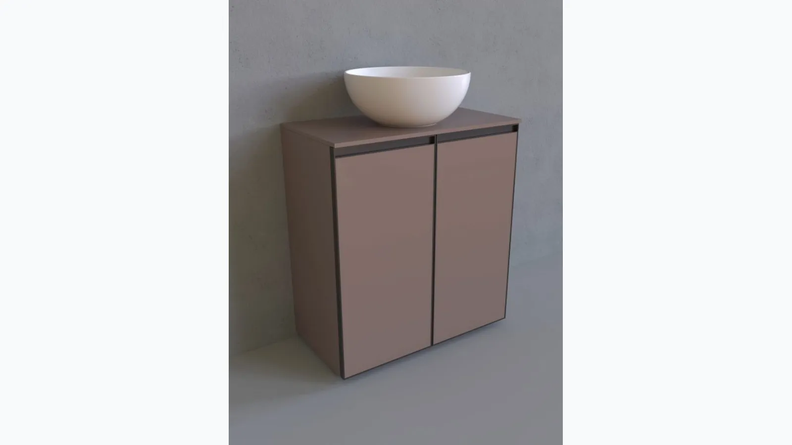 Bathroom cabinet Cubika 37 cm by Flaminia