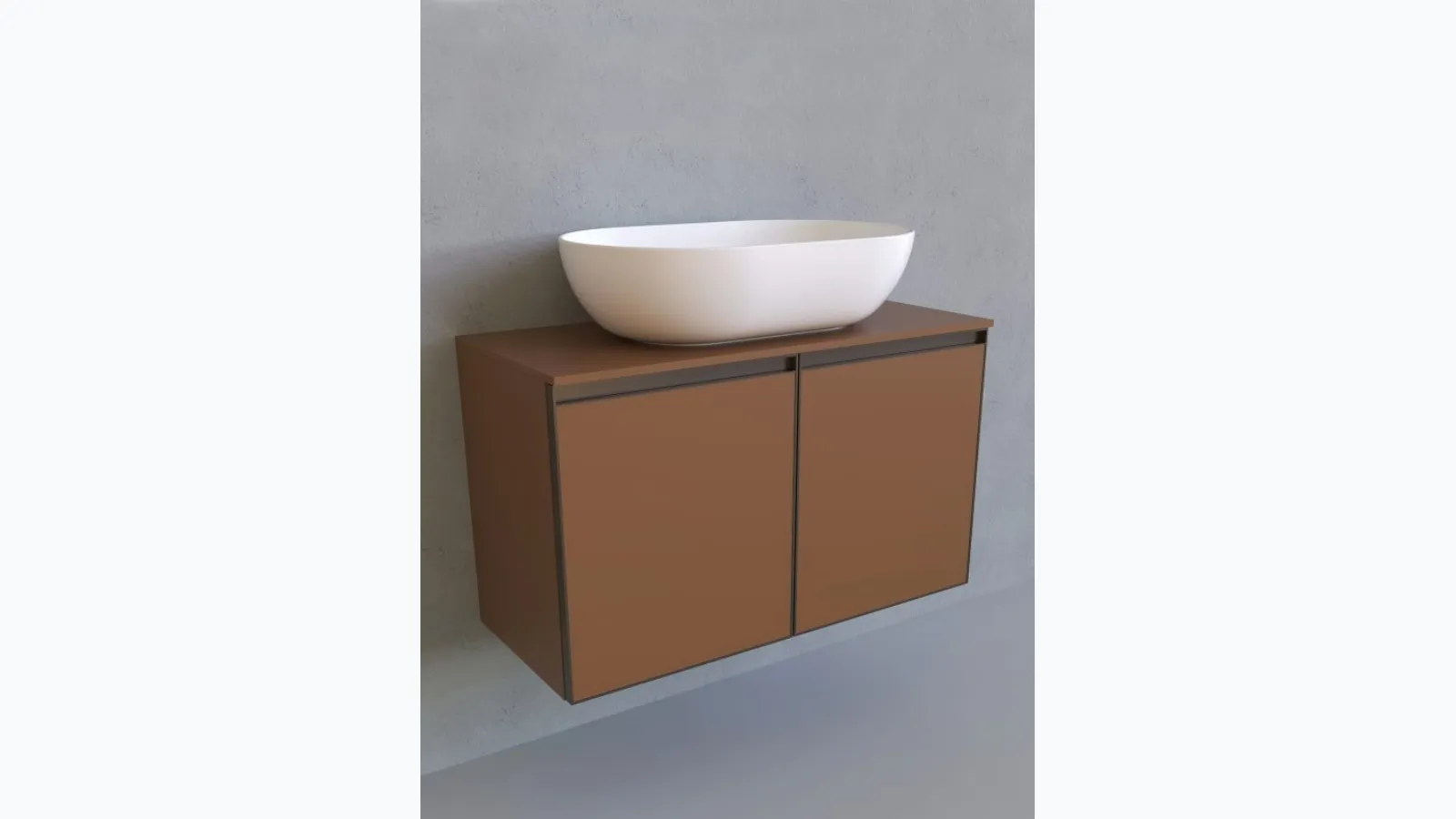 Cubika 37 cm 85 Suspended Bathroom Unit by Flaminia
