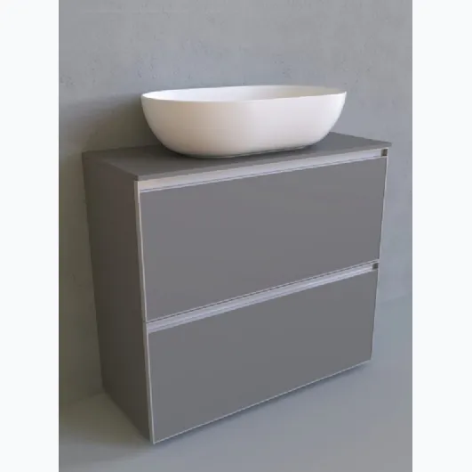 Floor-standing bathroom cabinet Cubika 37 cm 85 by Flaminia