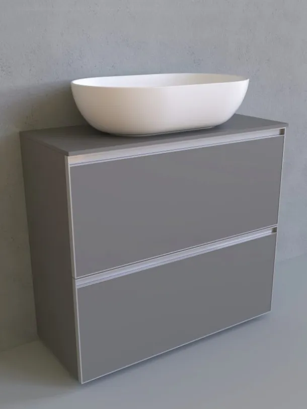 Floor-standing bathroom cabinet Cubika 37 cm 85 by Flaminia