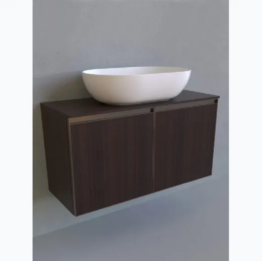 Cubika 37 cm 95 suspended bathroom cabinet by Flaminia
