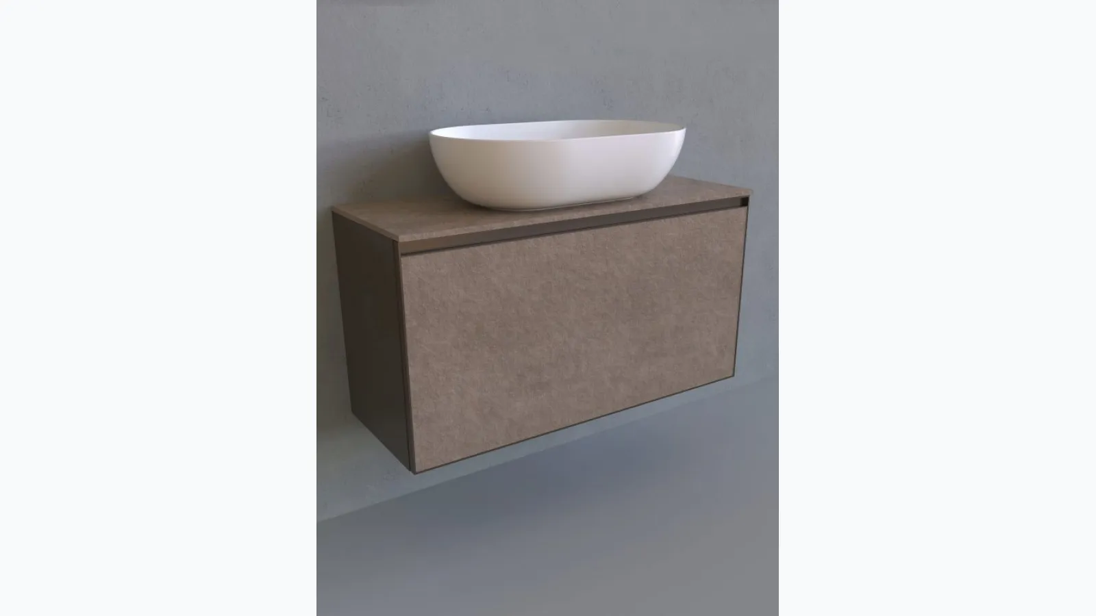 Cubika 37 cm 95 wall-hung bathroom cabinet by Flaminia