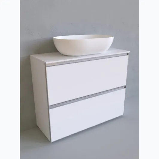 Floor-standing bathroom cabinet Cubika 37 cm 95 by Flaminia.