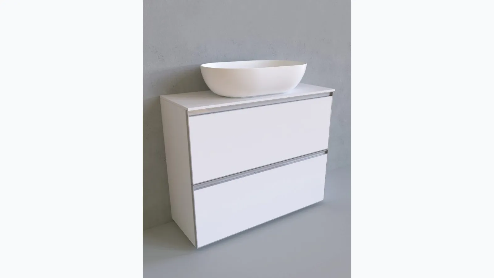 Floor-standing bathroom cabinet Cubika 37 cm 95 by Flaminia.