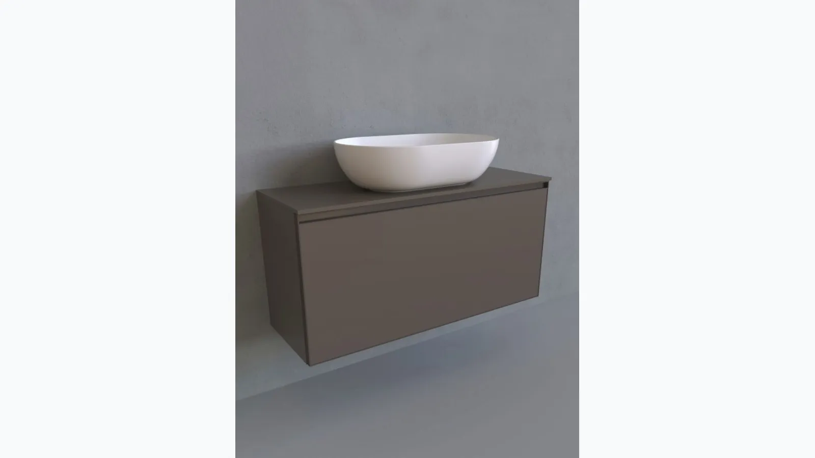 Cubika 37 cm 105 suspended bathroom cabinet by Flaminia