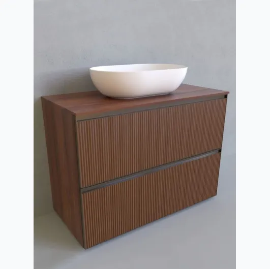 Cubika 37 cm 105 floor-standing bathroom unit by Flaminia.