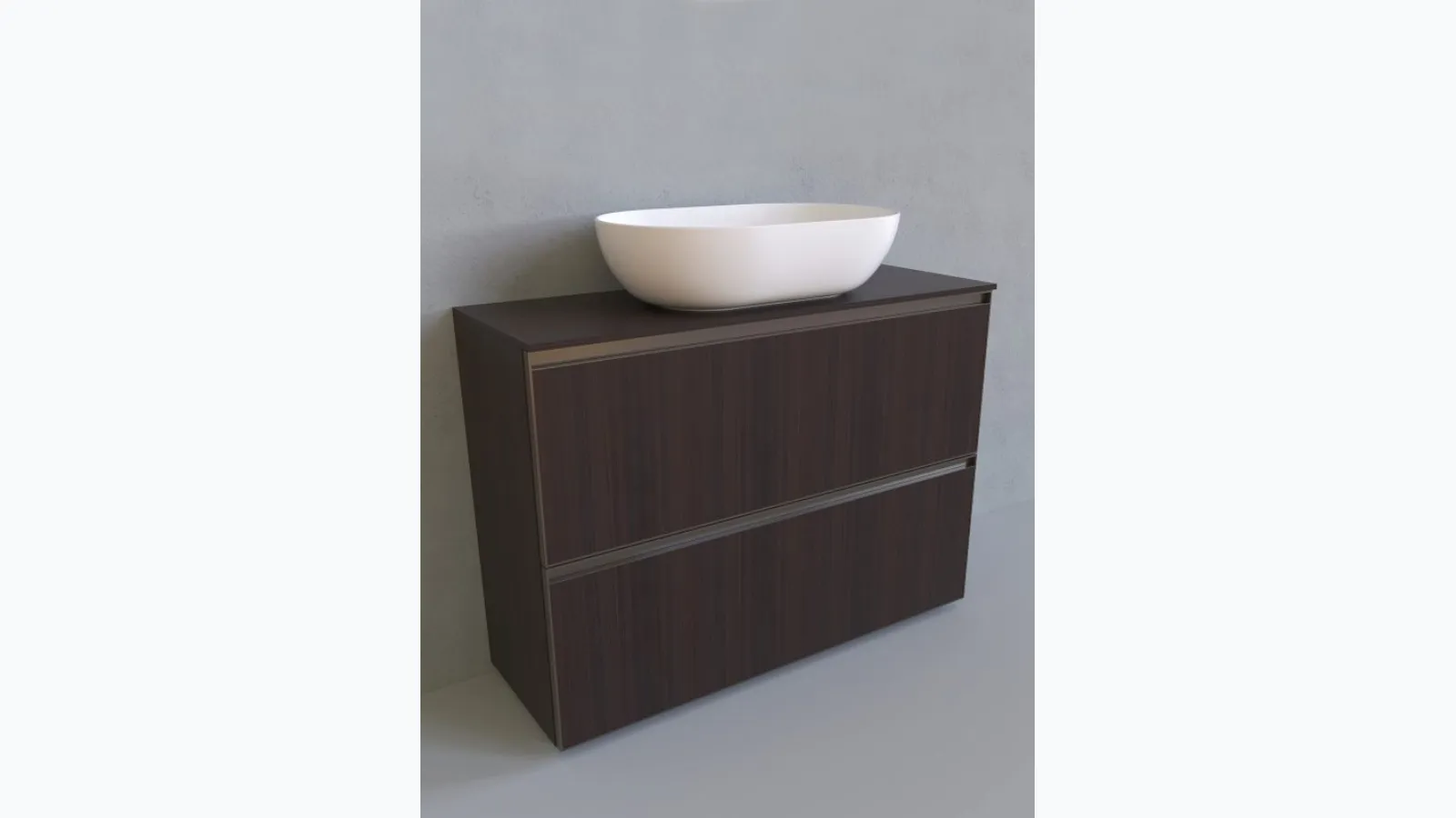 Bathroom cabinet Cubika 37 cm 105 by Flaminia.