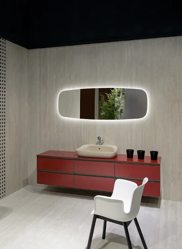 Cubika Bathroom Cabinet in Flaminia lacquer