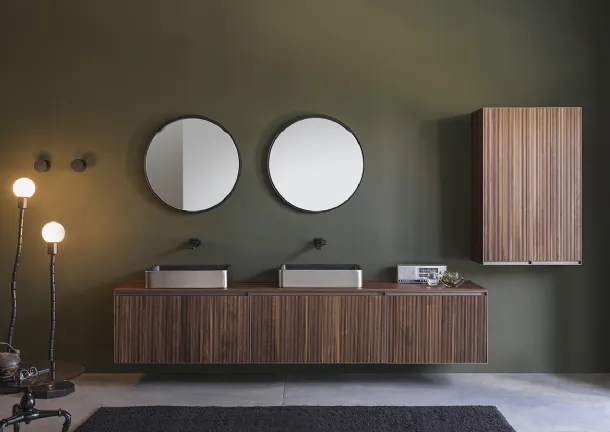 Suspended Bathroom Vanity Cubika by Flaminia