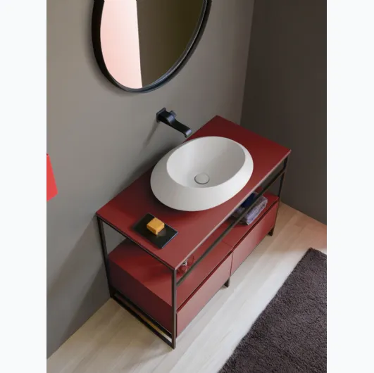 Flaminia's Denver floor-standing bathroom cabinet.
