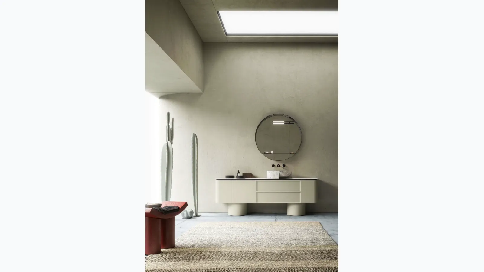 Floor-standing bathroom cabinet Des Evolution 08 by Cerasa