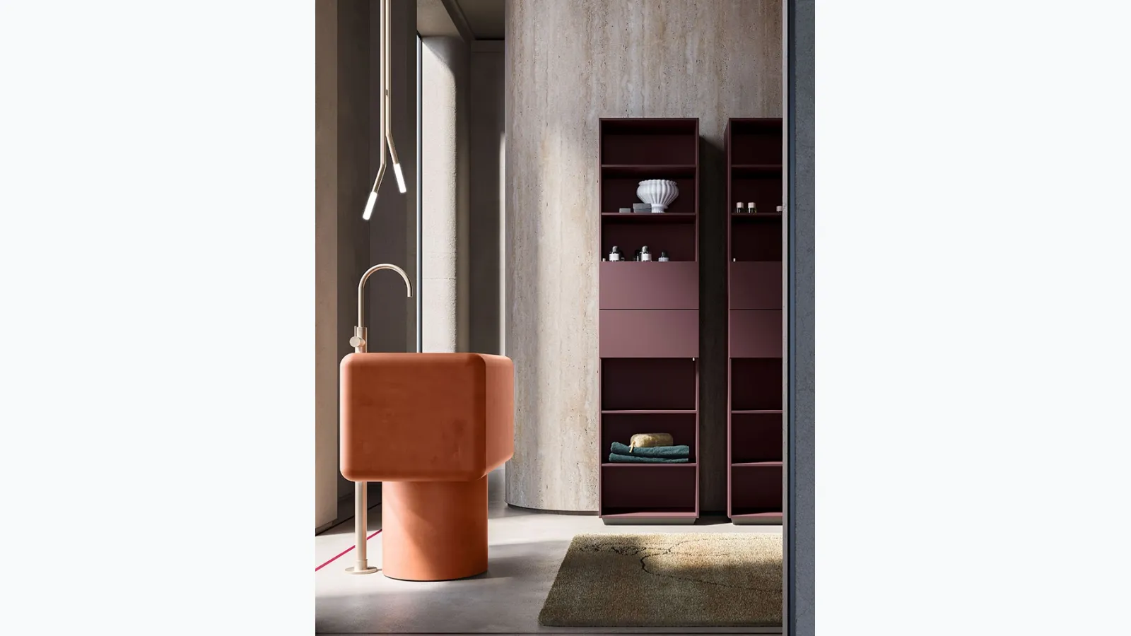 Freestanding washbasin Des Evolution Sandstone 02 by Cerasa.