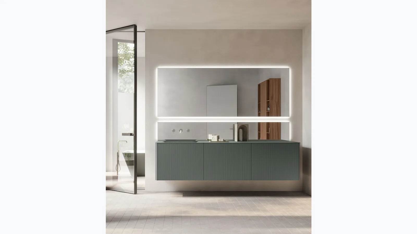 Bathroom Vanity Unit Honey 02 by Cerasa