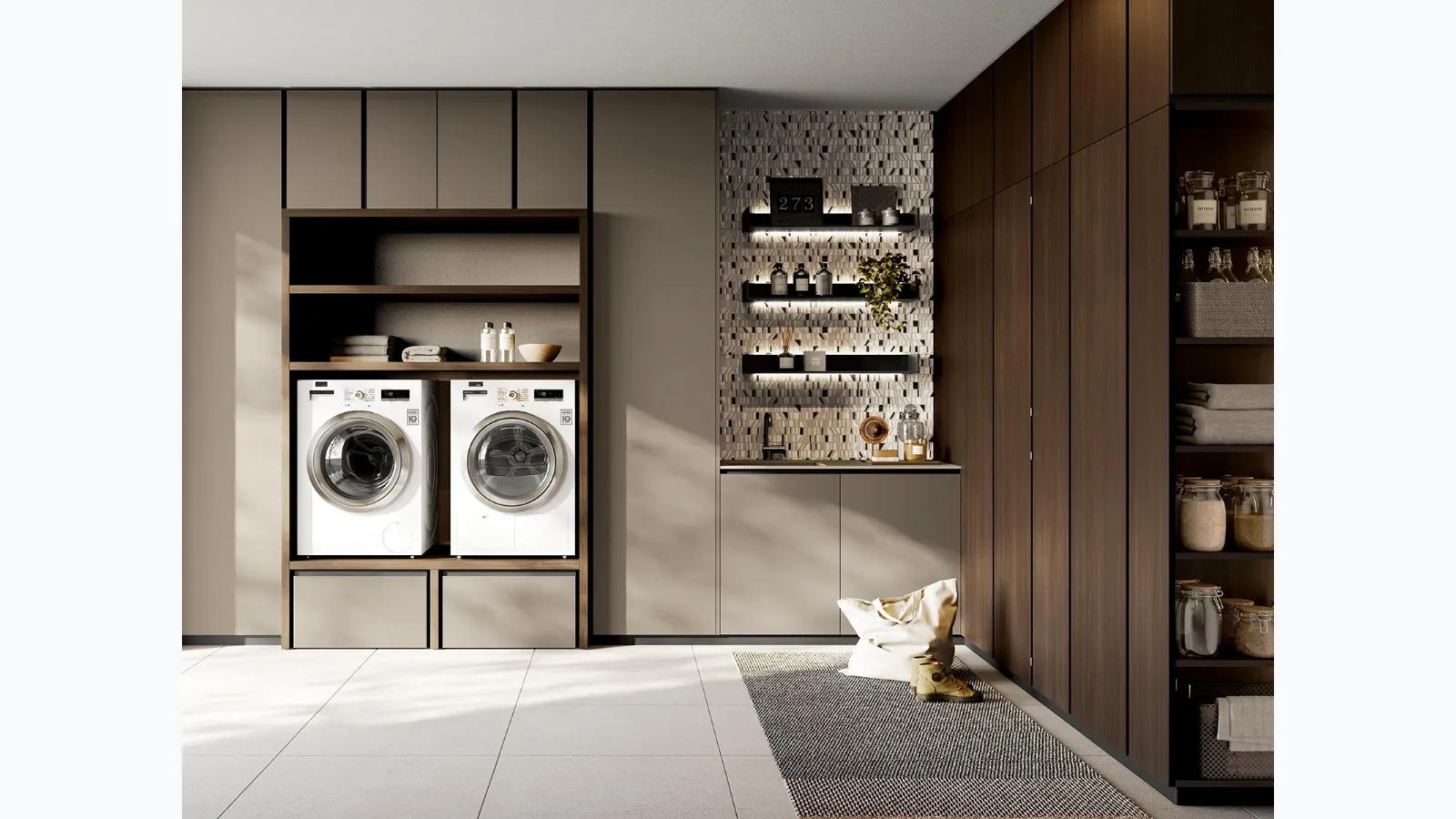 Bathroom Cabinet for Laundry Idrobox 01 by Birex