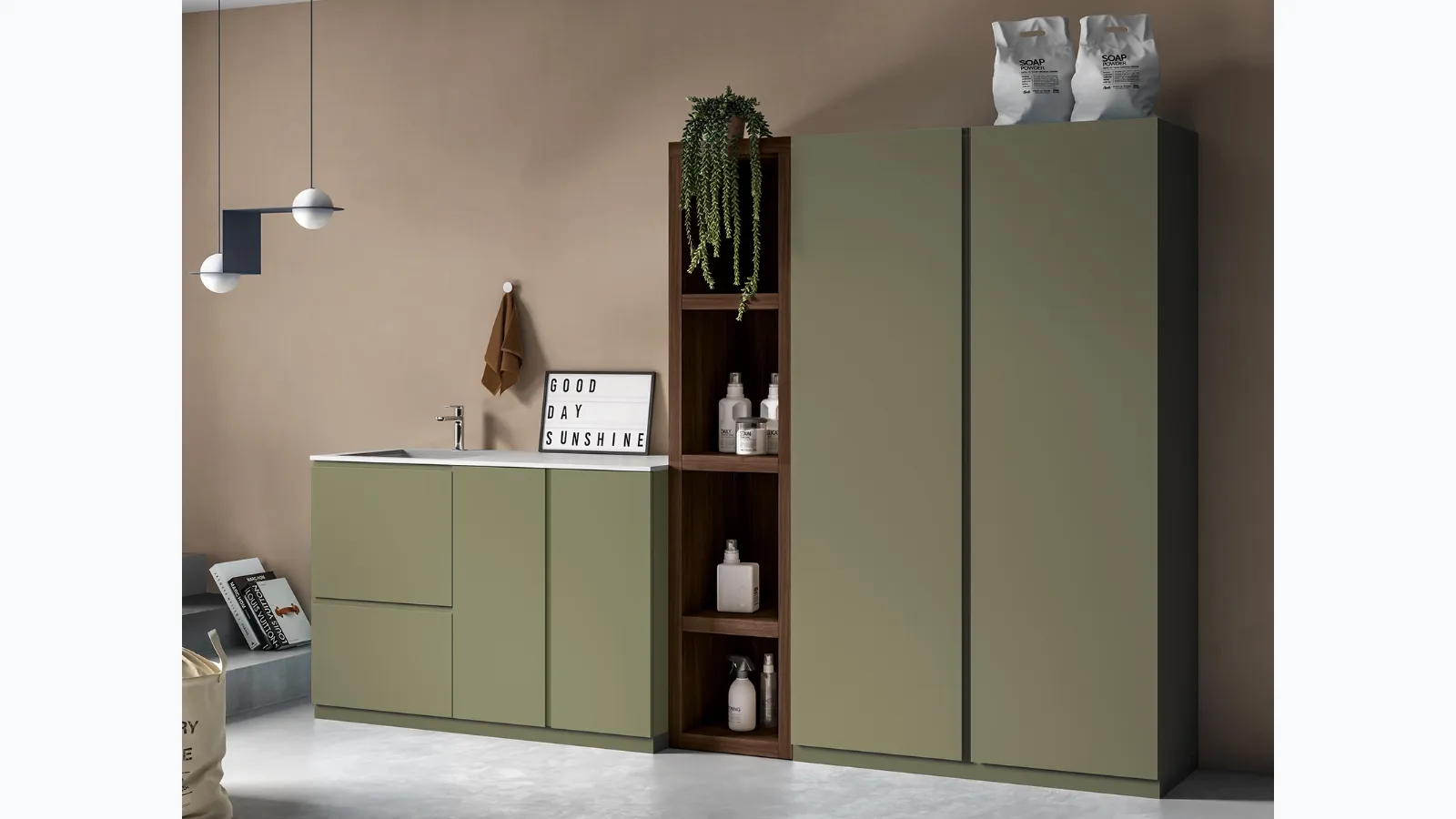 Bathroom Furniture for Laundry Idrobox 05 by Birex