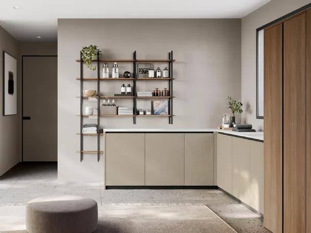 Bathroom furniture for laundry room Idrobox 07 by Birex.