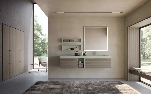 Suspended Lime Bathroom Vanity 0 Aster 032 by Azzurra.