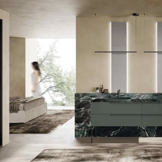 Floor-standing Lime 0 Fly 027 bathroom cabinet by Azzurra