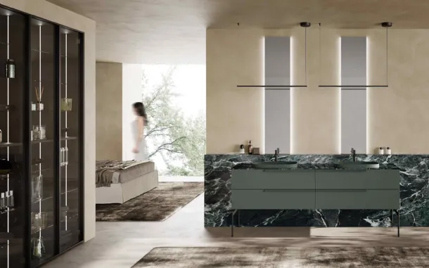 Floor-standing Lime 0 Fly 027 bathroom cabinet by Azzurra