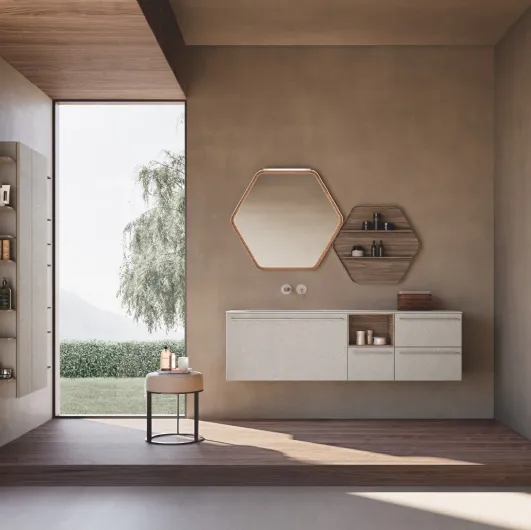 Wall-hung Lime 0 Grip 026 Bathroom Vanity by Azzurra