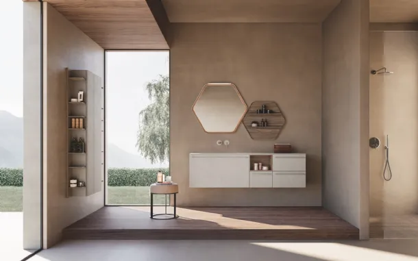 Wall-hung Lime 0 Grip 026 Bathroom Vanity by Azzurra