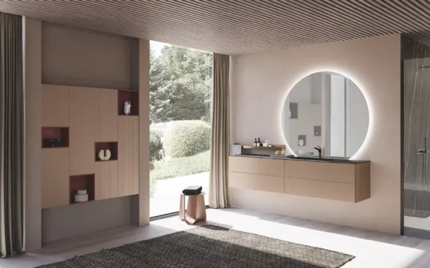 Suspended bathroom unit Lime 0 Push&Pull 024 by Azzurra