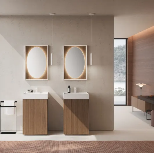Free-standing Lime 0 Push&Pull 030 Bathroom Mobile by Azzurra