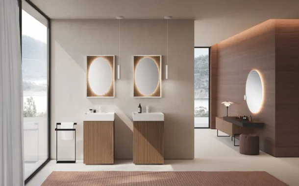 Free-standing Lime 0 Push&Pull 030 Bathroom Mobile by Azzurra