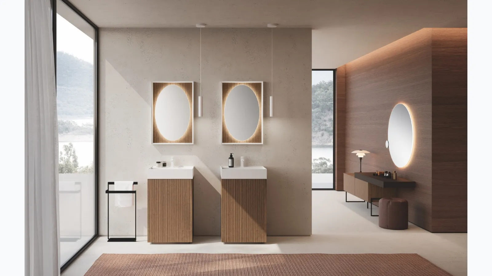 Free-standing Lime 0 Push&Pull 030 Bathroom Mobile by Azzurra