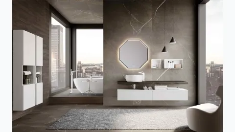 Suspended Lime 0 Push&Pull 031 Bathroom Cabinet by Azzurra