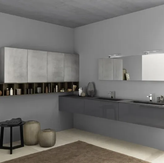 Suspended Lime 1|0 Comp J&T 016 Bathroom Cabinet by Azzurra
