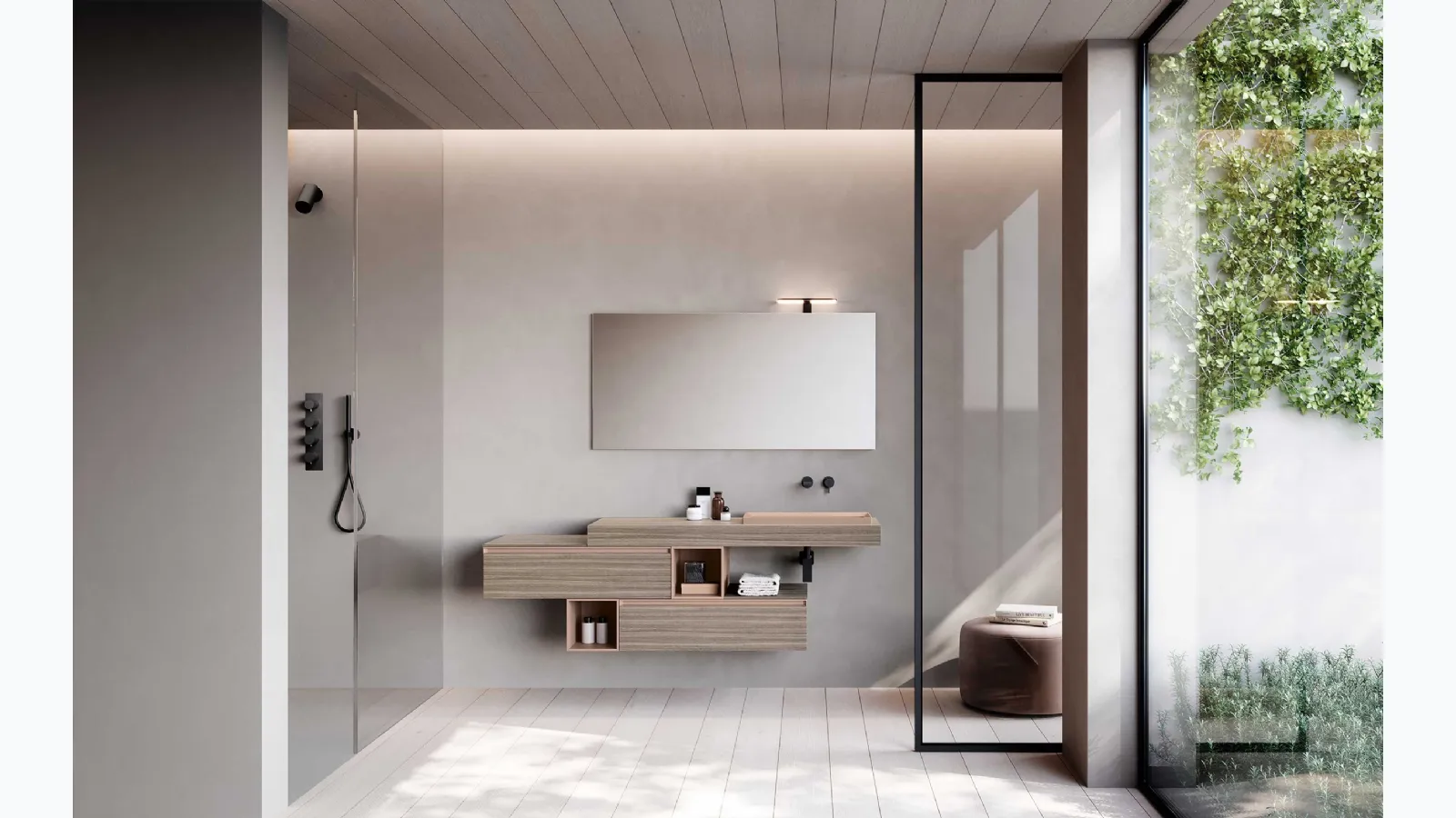 Lime 1-0 Nest 122 Bathroom Vanity Unit by Azz