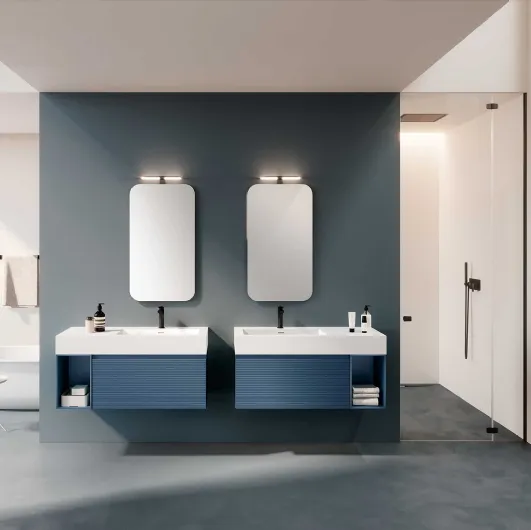 Suspended Lime 2-0 229 Bathroom Cabinet by Azzurra